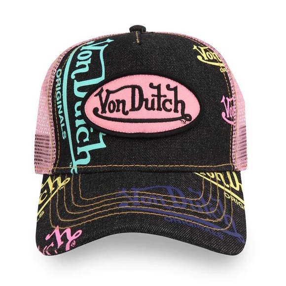 VON DUTCH trucker hat denim 90s Vintage - Picture 5 of 5